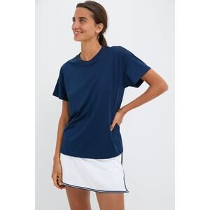 TUCKERNUCK SPORT Navy Short Sleeve Performance Jersey Ryan Boyfriend Tee L NWT